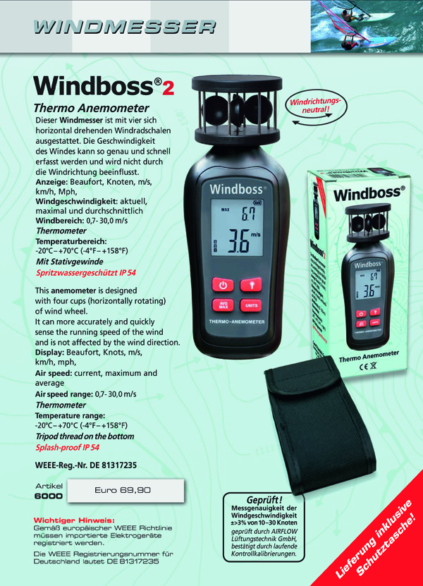 Windboss Windmesser